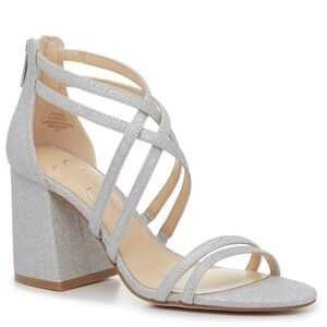 SILVER STATEMENT PUMPS